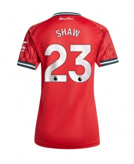 Günstige Manchester United Luke Shaw #23 Heimtrikot Damen 2025-26 Kurzarm
